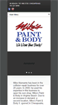 Mobile Screenshot of mikespaintandbody.net