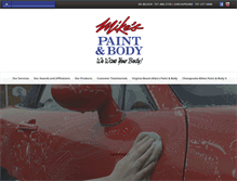 Tablet Screenshot of mikespaintandbody.net